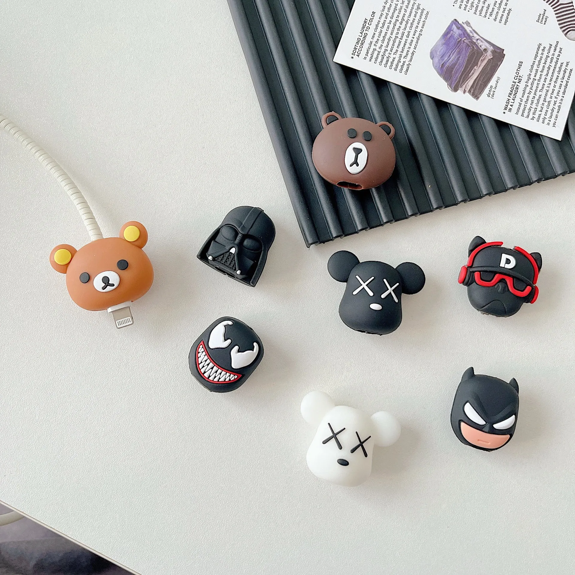 3D Cute Cartoon Designs Protective Case-2Pcs 7
