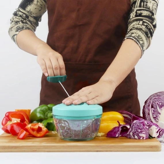 Anjani 2 in 1 Vegetable Cutter, Vegetable Chopper Multicolor 4