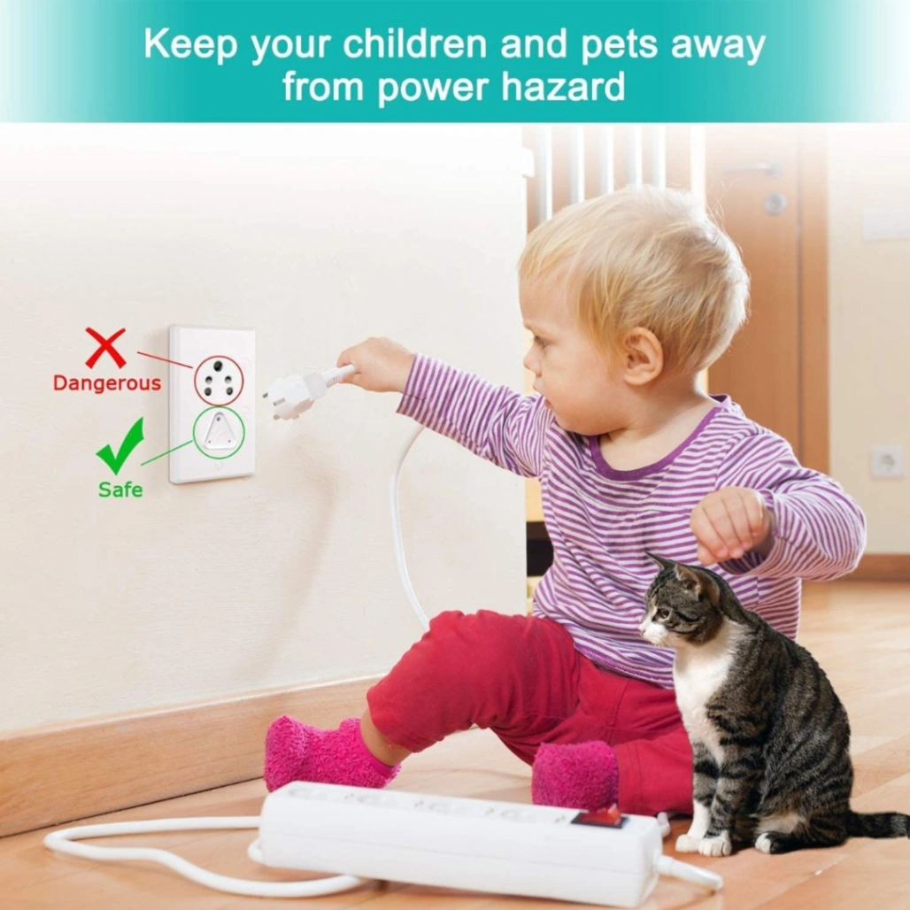 10pcs Baby Safety Electrical Socket Cover, Multiplug Safety Guard, Electric Socket Plug Protector 3