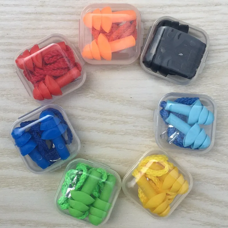 Soft Silicone Corded Ear Plug Protector 2