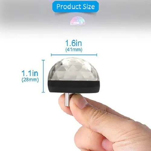 Usb Mini Led Disco Magic Ball Lights, Sound Sensor Led Small Magic Ball Light 3