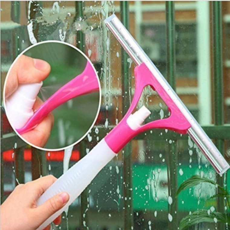 Glass Cleaner Wiper With Spray 2