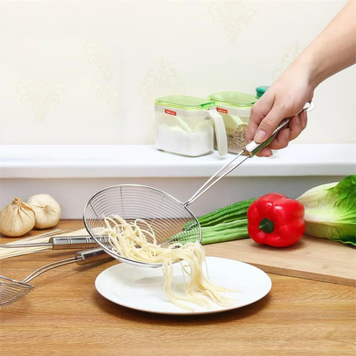 Frying strainer/ Large Oil Strainer/ Deep Fry Strainer for Kitchen/ Tel Chakni -Stainless Steel 4