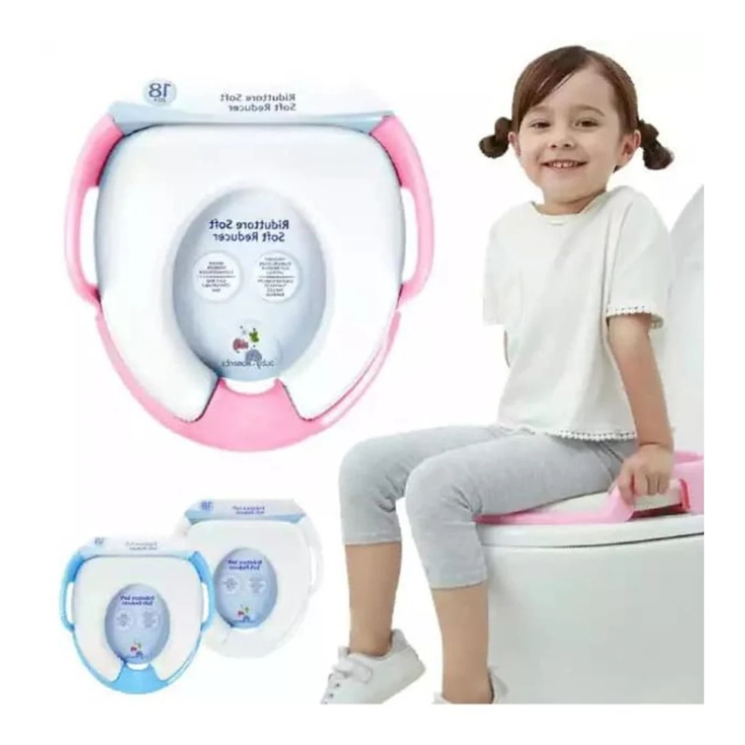 Soft Baby Toilet Seat, Toilet Training/Commod/Potty Safe Seat For Kids (18-30Months) Sitting Ring with Handles Bathroom Trainer Closestool Cover 7