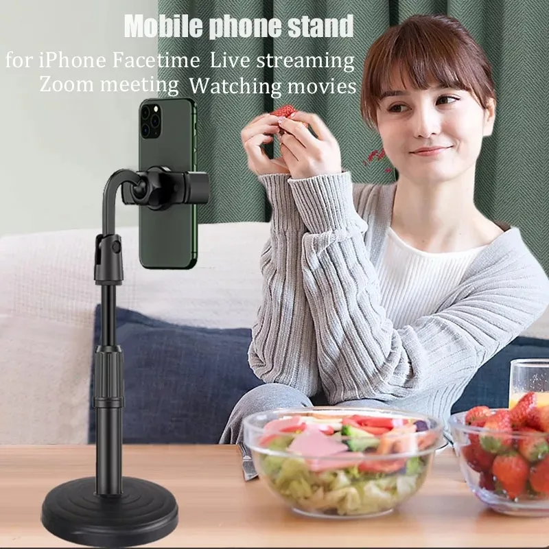 Height-Adjustable Mobile Phone Stand Holder: Elevate Convenience and Quality in Your Broadcasts 4