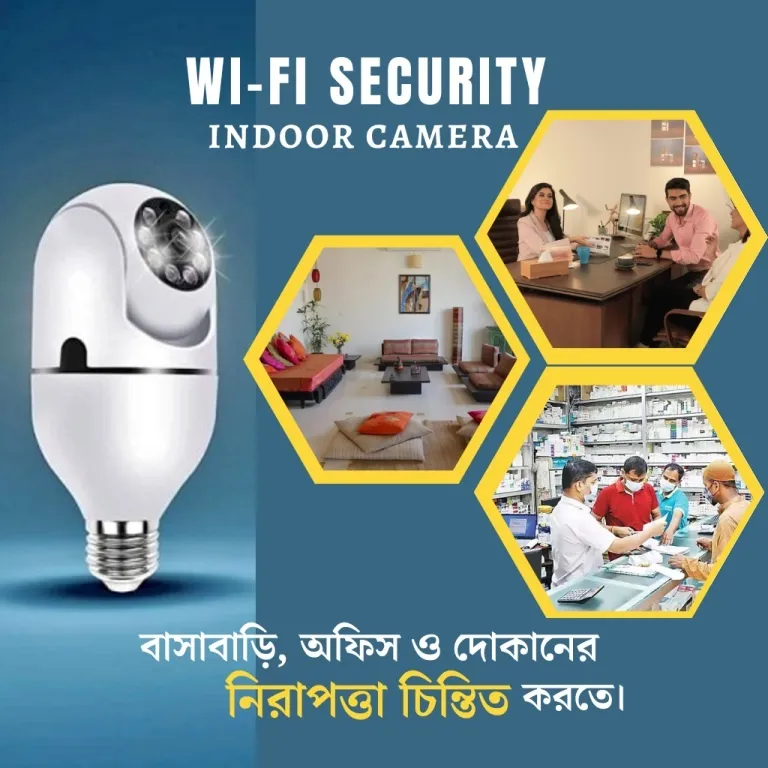 V380 Bulb System WiFi Security Camera, 1080P Wireless 360 Degree Camera 5