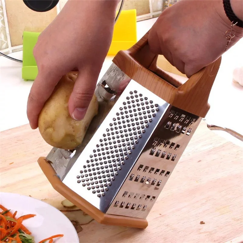 Stainless Steel Tower Grater, 6-Sided Kitchen Grater and Slicer 3