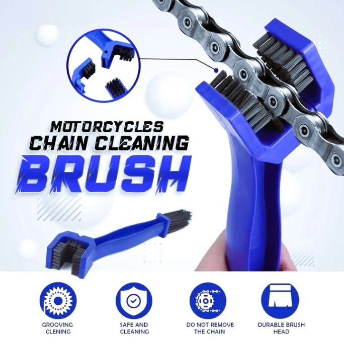 Multipurpose Cycle Motorcycle Bike Chain Cleaner Brush Assorted Colour 2