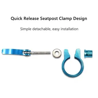Aluminum Alloy Mountain Bike Seatpost Clamp Quick Release Cycling Seat Tube Clip Bicycle Accessories 5