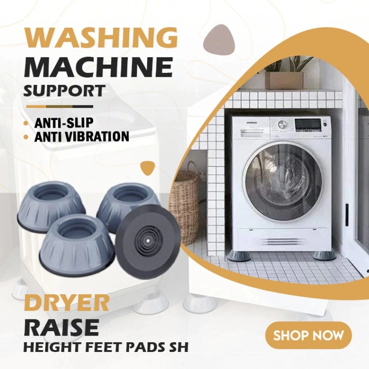 4Pcs Washing Machine Anti Shock Pad, Anti Vibration Pads for Washing Machine 4