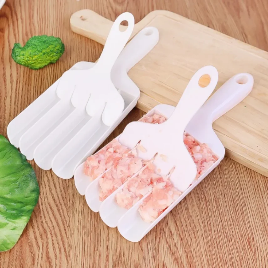 Creative Kitchen Triple Meatball Maker, Meat Ball Scoop with Cutting Spade Ball Maker, None-Stick Meatball Maker Melon Ballers, Fruit and Vegetable Tools Kitchen and Dining 6