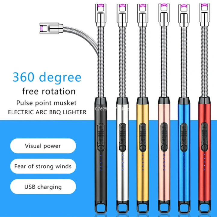Rechargeable USB Electric Lighter for Candle, Camping, BBQ 3