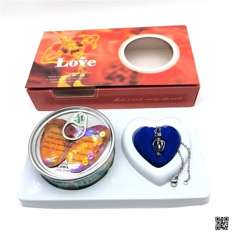 Love Wish Pearl Pendant Necklace Gift Boox 4