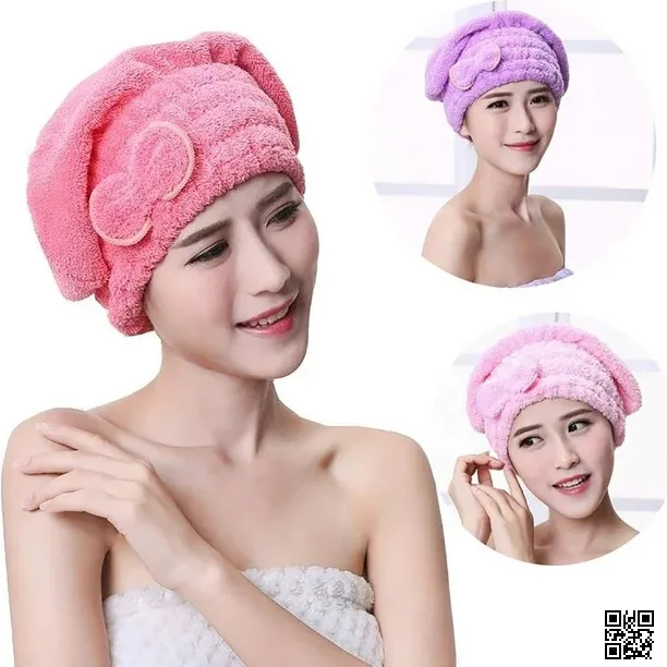 Microfiber Hair Cap Wrap Towel Hat 3