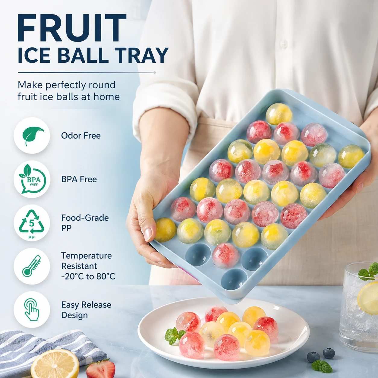 33 Ice ball maker mold, Ice ball maker Cube Tray, Ice Cube Tray Balls 2
