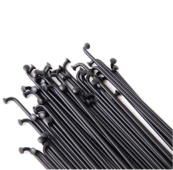 Bike Spokes 26" Any Bicycle Stainless Steel Bicycle Spokes With Nipples 36 pcs Black - সাইকেল 3