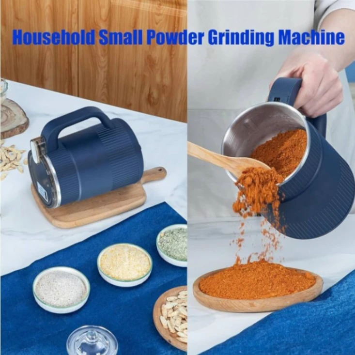 Electric Coffee Grinder, Household Small Powder Grinding Machine, Stainless Steel Electric Spice Grinder Fine Powder Grinder Coffee 3
