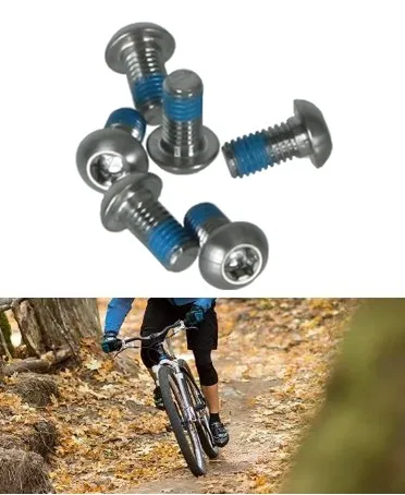 Bicycle Brake Rotor Disc Bolts Screws L Nuts T25 Cycle Bicycle Brake Disc Bolts Screw 6Pcs 3