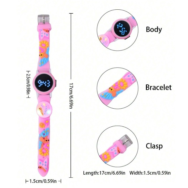 Cartoon Style Led Digital Watch For Kids 4