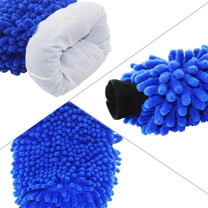 Car or Bike Wash Gloves Towel Microfiber Car or Bike Cleaning Care Detailing Tools Chenille Soft Towel For Automotives 5