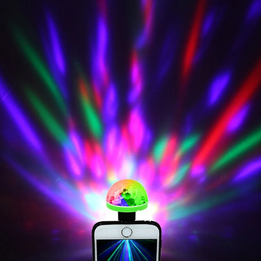 Usb Mini Led Disco Magic Ball Lights, Sound Sensor Led Small Magic Ball Light 4