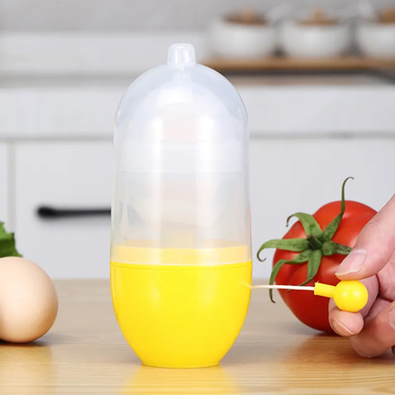 Egg Yolk Shaker Gadget Manual MixingGolden Whisk Eggs Spin Mixer StiringMaker Puller Cooking Baking Tools KitchenAccessories 5
