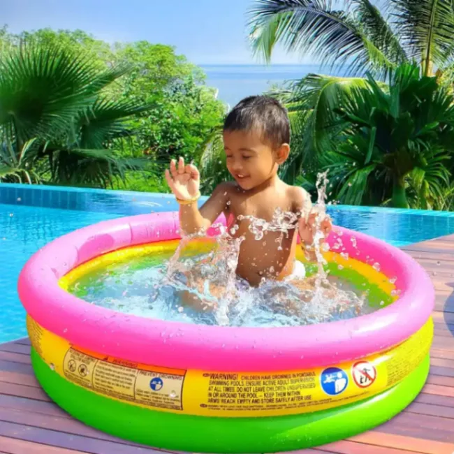 Intex Swimming Pool (24" x 8") for Kids, Baby Pool Bath Water Tub 3