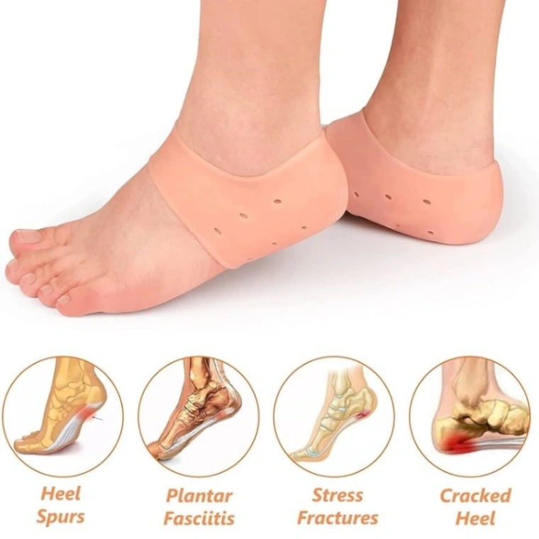 Silicone Heel Anti-Crack Set for men and women 2