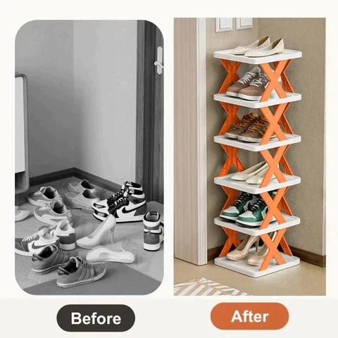 5 Layer Foldable Shoe Rack Organizer, Smart Foldable Shoe Rack 3