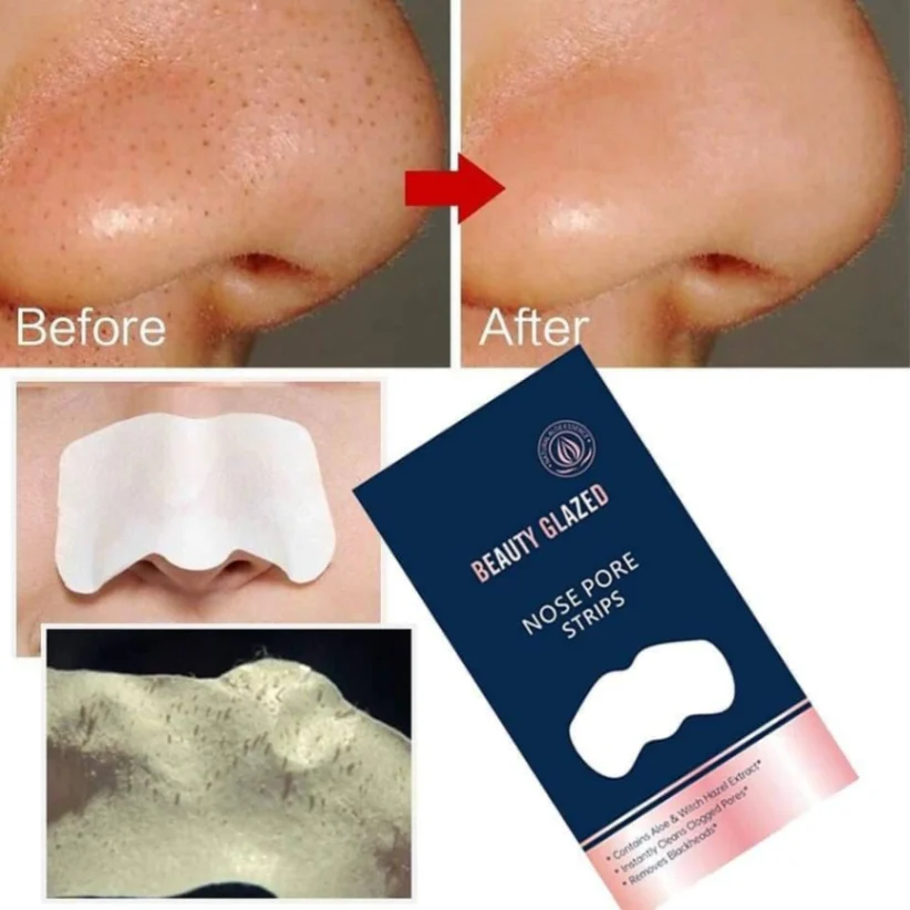 Beauty Glazed Nose Pore Strips blackhead remover-5pcs 4