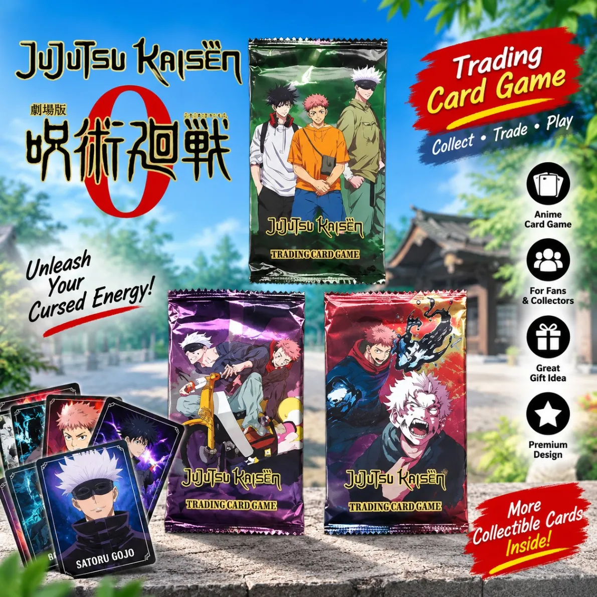 Jujutsu Kaisen Anime TCG Card Game English Version Rare Collectibles Kids Gift Toy Holo Lamination - JJK Cards 4