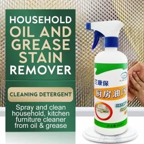 Kitchen Cleaner Spray-450ml, Kitchen Oil & Grease Stain Remover 3
