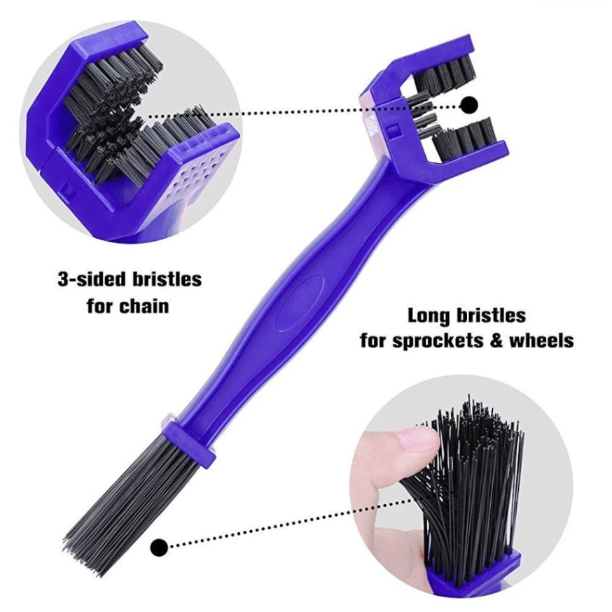 Multipurpose Cycle Motorcycle Bike Chain Cleaner Brush Assorted Colour 3