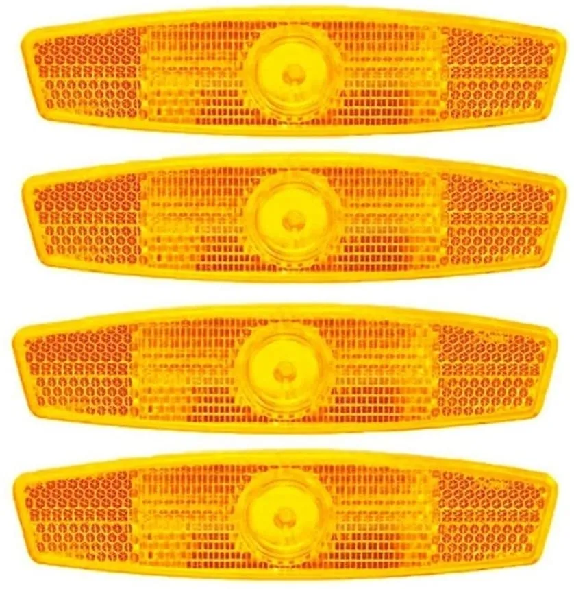 Bicycle Wheel Reflector 4 PCS Front Rear Cycle Reflector Light Bicycle Accessories 2
