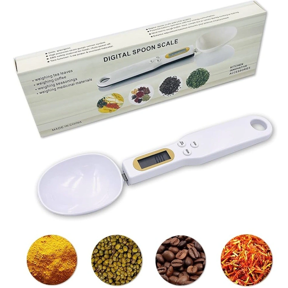 Digital Spoon Scale, Digital Measuring Spoon, 300g/0.1 Digital LCD Measuring Spoon Scale Electronic Weighing Spoon Scale Household Kitchen Accessory 7
