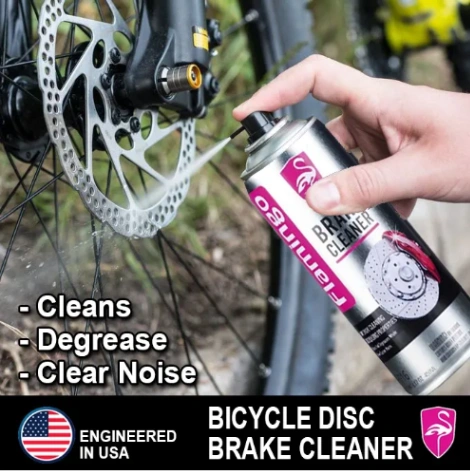 Bicycle Brake Cleaner Spray Road Bike MTB Brakepad Noise Clean Rotor Disc Caliper 450ML Sprays Flamingo USA Brand - সাইকেল - সাইকেল - সাইকেল 2