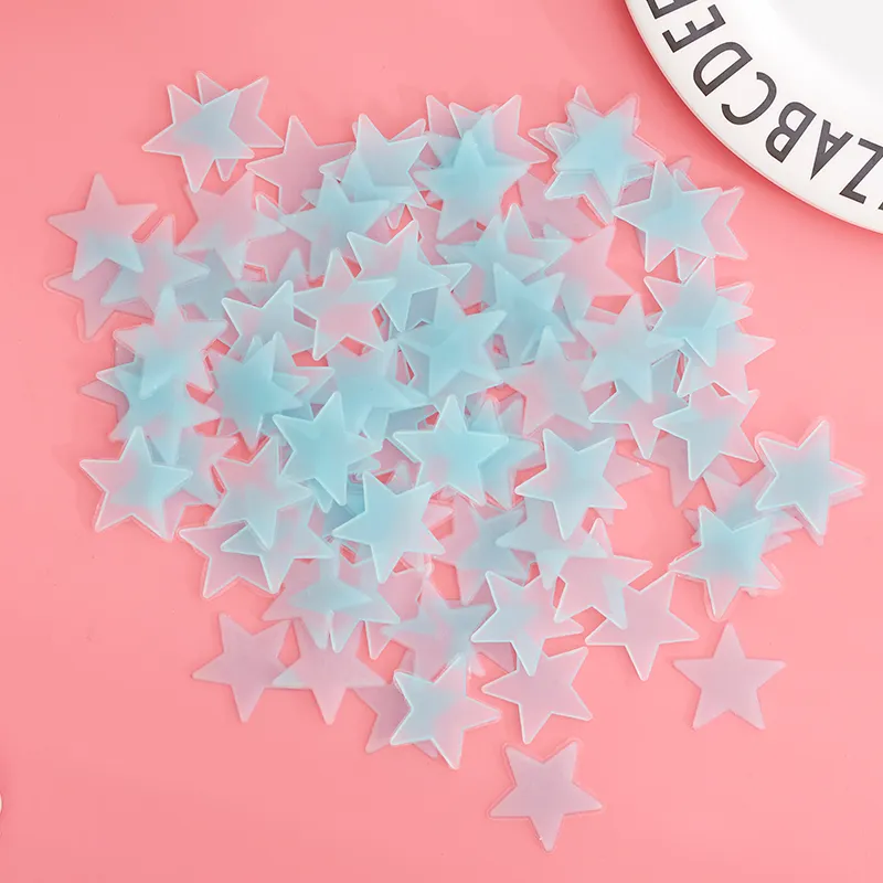 20pcs/bag 3cm Glow In The Dark Luminous Star Stickers Halloween Decorations for Home Toy PVC Stickers for Kids Roo - Sustainable Option 3
