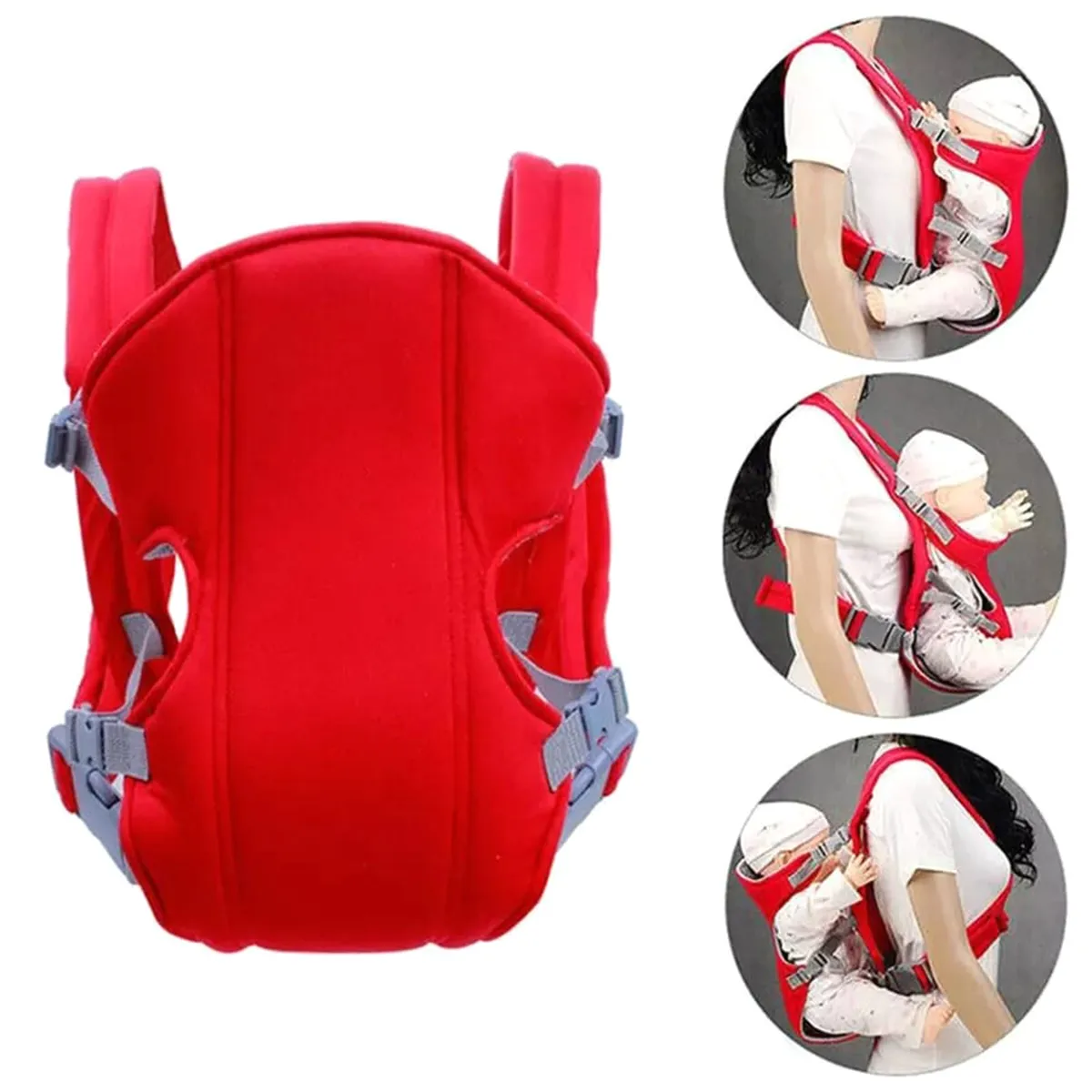 Carrier Comfort Wrap Bag Red for 0 30 months Babies 4