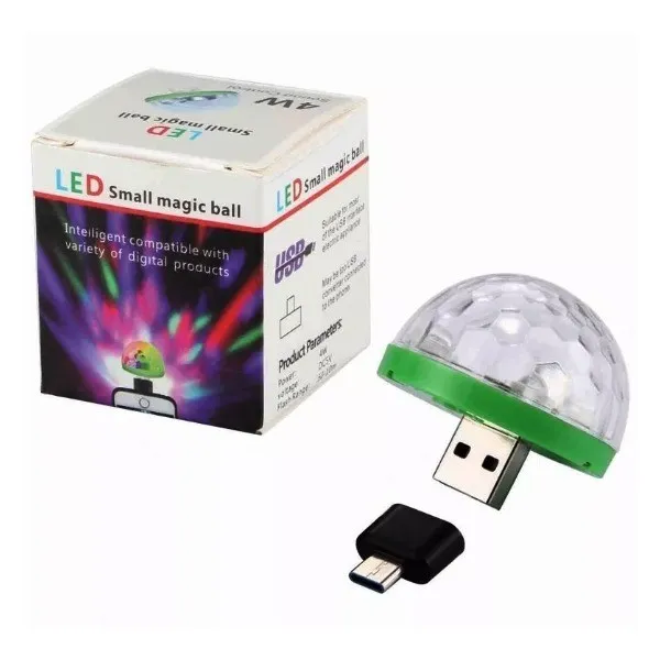 Usb Mini Led Disco Magic Ball Lights, Sound Sensor Led Small Magic Ball Light 2