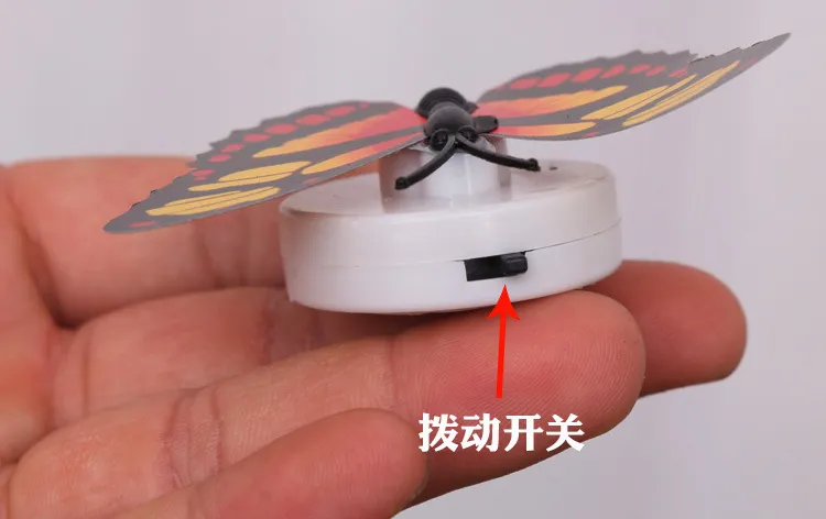 5 PCS Colorful luminous butterfly small night lamp flash simulation butterfly lamp Encounter 6