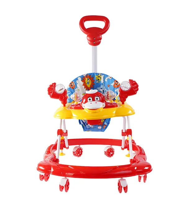 Baby Walker With Music Puzzle Toys Smart Walker Red Basic 2