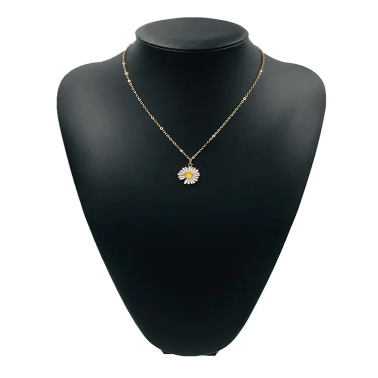 Cute Trendy Daisy Necklace Sun Flower Necklaces for Girls Simple Stylish - Flower Jewelry Dainty Chain Necklace for Women New Collection - Pendant Necklace for Girls Stylish 6