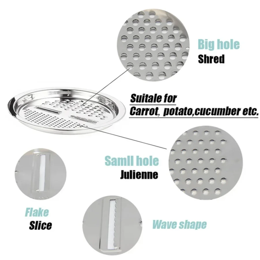 Stainless steel 3 in 1 vegetable cutter & drain basket 7