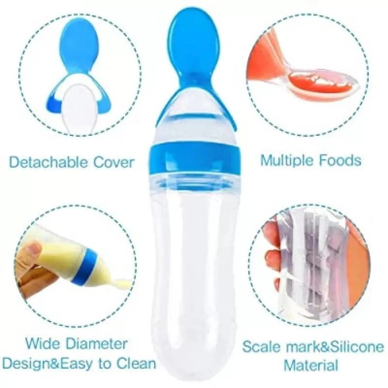 Silicone spoon feeder for baby 1pcs 3
