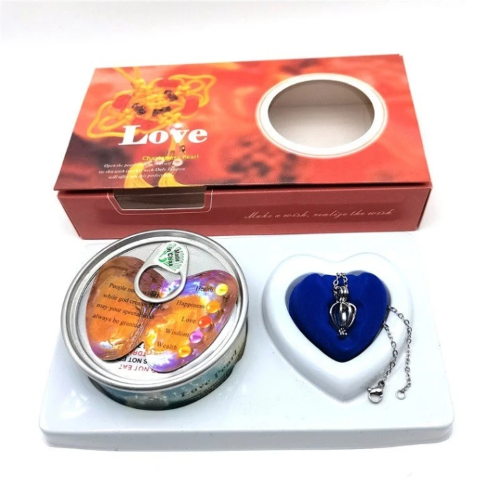 Love Wish Pearl Pendant Necklace Gift Box 5