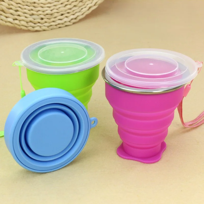 Silicone Folding Cup/Mug, Foldable & Portable & Lightweight Travel Cup for Outdoor Camping Hiking 4