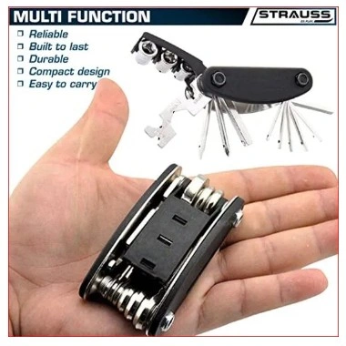 Hex Key Erench 16 in 1 Multi Functional Bike Bicycle Mechanic Repair Set Tool kit Bell Combo offer Bicycle Accessories 6