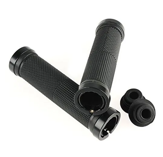 1 Pair Handlebar Grips Bicycle Road Mountain Bike Handle Double Lock on Aluminium Alloy Bike Handlebar Hand Cover 3
