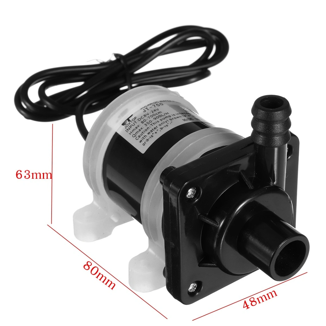 12 Volt DC Solar Powered Brushless Magnetic Submersible shafi water pump 300L/H Fish Pond Aquarium Smooth Operation 2