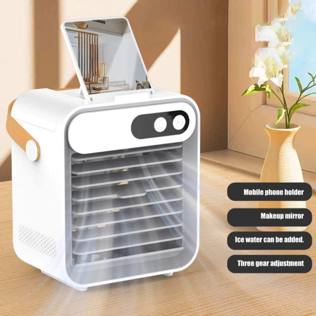 Mini Portable Air Cooler Fan, USB Charging Rechargeable Air Conditioner Cooling Fan 6